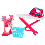 Sada na žehlenie s príslušenstvom ružová